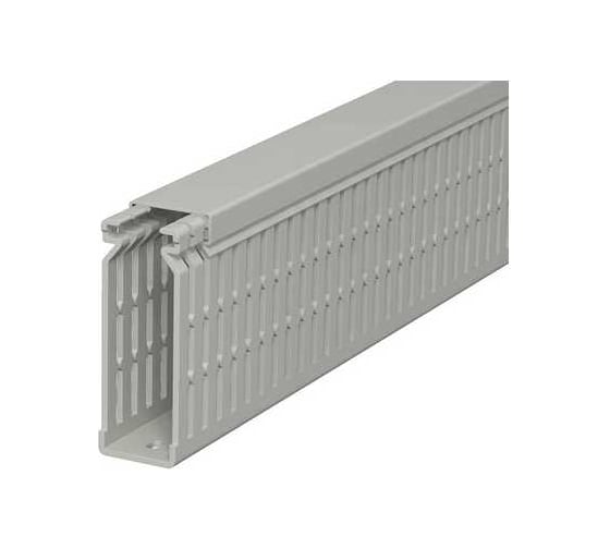Кабельный канал перфорированный распределительный OBO Bettermann LK4 N 80x25x2000 мм (перфокороб) ПВХ, серый RAL 7030 6178225 1