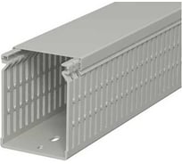 Кабельный канал перфорированный распределительный OBO Bettermann LK4 N 80x60x2000 мм (перфокороб) ПВХ, серый RAL 7030 6178229