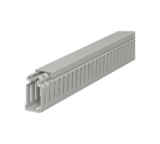 Кабельный канал OBO Bettermann перфорированный распределительный LKV 50x25x2000 мм (перфокороб) ПВХ, серый RAL 7030 6178310