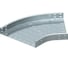 Секция угловая для листовых лотков OBO Bettermann 45 RB 45 640 FS, h=60 мм, B=400 мм, сталь, конвейерный цинк 7000383 1