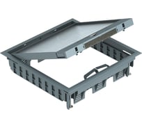 Лючок OBO Bettermann GES9-3B U (универсальный) для 12 розеток Modul45 (для 3xUT4 арт. 7408727) PC/ABS, серый 7405077