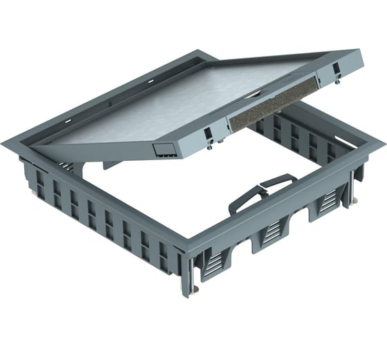 Лючок OBO Bettermann GES9-3B U (универсальный) для 12 розеток Modul45 (для 3xUT4 арт. 7408727) PC/ABS, серый 7405077