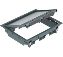 Лючок OBO Bettermann GES6U (универсальный) для 9 розеток Modul45 (для 3xUT3 арт. 7408723) полиамид, серый 7405308