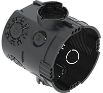Монтажная коробка для твердых стен OBO Bettermann увеличенной глубины Ø60mm, H66mm, без галогена, 7 вводов, IP30, без винтов (25 шт/уп) 2003702