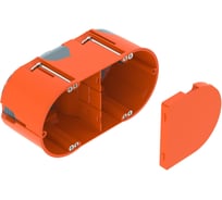 Коробка установочная двойная для полых стен OBO Bettermann 139x68x61, мембранные вводы (10 шт/уп) 2003826