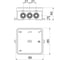 Коробка распределительная OBO Bettermann 85x85x40, IP55, 12 вводов D=16, белая (10 шт/уп) 2000180 7