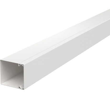 Кабель-канал металлический OBO Bettermann LKM 60x60x2000 мм, сталь белый (короб с крышкой) 6248608