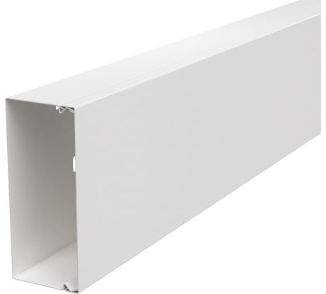 Кабель-канал металлический OBO Bettermann LKM 60x150x2000 мм, сталь белый (короб с крышкой) 6248640