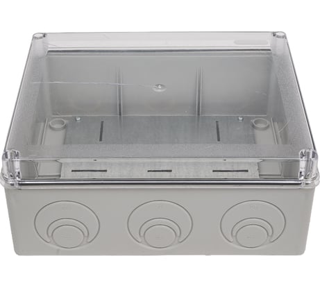 Приборная коробка GREENEL наружного монтажа 240х195х97мм с монтажной платой IP55 GE41346