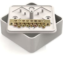 Коробка уравнивания потенциалов GREENEL 75х75х28мм, шина 6х9, 8 групп GE41217-01