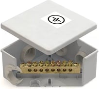 Коробка уравнивания потенциалов GREENEL 85х85х40мм, шина 6х9, 8 групп GE41360