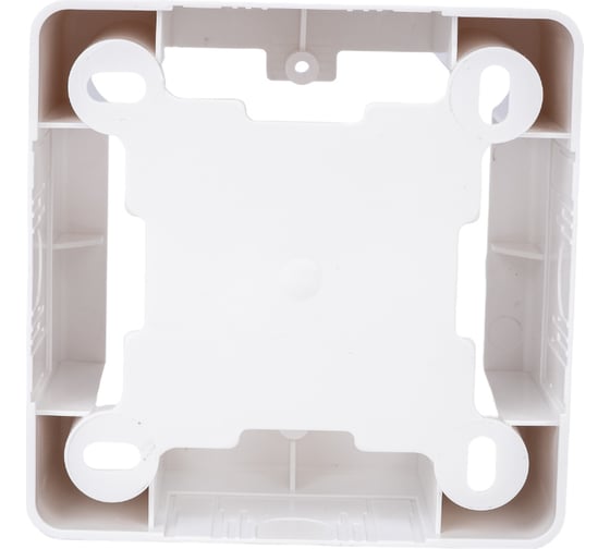 Установочная коробка GREENEL 1-местная 85х85х42 БЕЛАЯ GE40232-01