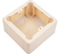 Установочная коробка GREENEL 1-местная 85х85х42 слоновая кость GE40232-02