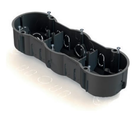 Установочная коробка GREENEL 3-местная 212х70х45мм для кирпичных стен GE40009