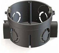 Установочная коробка GREENEL D68х42 для кирпичных стен ЧЕРНАЯ GE40010-05