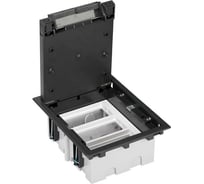 Люк в пол Simon, на 3 S-модуля, 6 модулей К45, глубина 70-100мм, бетон, графит SF370-14