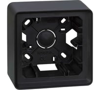 Монтажная коробка для накладного монтажа Simon, 1 пост, S82 Detail, графит 8200750-038