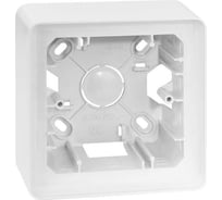 Монтажная коробка для накладного монтажа Simon, 1 пост, S82 Detail, белый 8200750-030