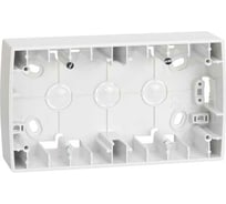 Монтажная коробка для накладного монтажа Simon, 2 поста, 158х89х37мм, S82, S82N, белый 82761-30