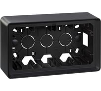 Монтажная коробка для накладного монтажа Simon, 2 поста, S82 Detail, графит 8200760-038