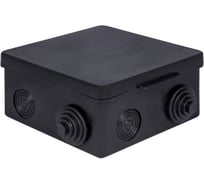 Коробка распаячная U-plast 030-014 пылевлагозащитная, с эластичным мембранным вводом, под монтажный пистолет УПрк 100*100/50.2.3., черная, , 20 шт 030-014Ч-МП