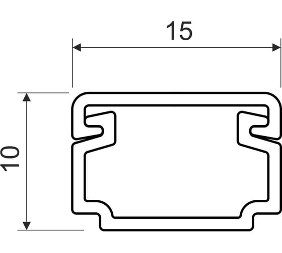 Кабельный канал магистральный KOPOS LH 15x10 (HC10) комплект 10м LH 15X10_HС10