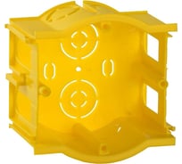 Установочная коробка IEK С3 d68x45мм для твердых стен, сборная, проходная, оптовая упаковка UKT10-068-045-000-K0-N-UO