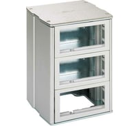 2-сторонняя минибашня Simon, на 6 модулей К45 с каждой стороны, напольная, антивандальная, алюминий KT1200-8