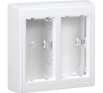 Настенный блок Simon на 2 S-модуля Сима Про, поверхностный монтаж, белый SBC200-9