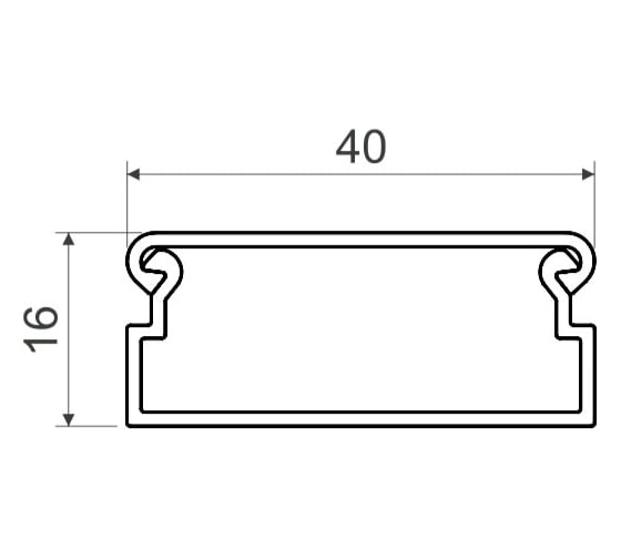 Кабельный канал магистральный KOPOS LV 40x16 (HС4) 40x16x2000 мм комплект 4 м LV 40X16_HС4