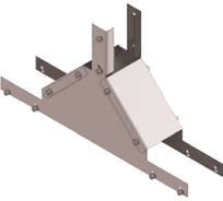 Отвод лотковый замковый АО "КЗЭМИ" ОЛЗ 100x50, УХЛ1, оцинкованный лист S1,0 П0000026038