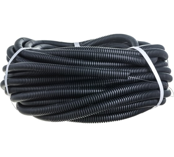 Гофрированная труба REXANT ПНД с зондом, d16 мм, 25 м 28-0016-25