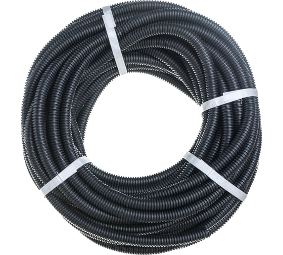 Гофрированная труба REXANT ПНД с зондом, d16 мм, 25 м 28-0016-25