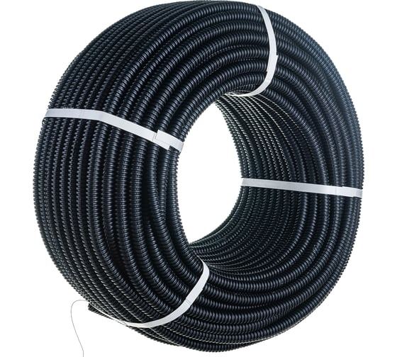 Гофрированная труба ПНД с зондом, REXANT d16 мм, 100 м 28-0016-3