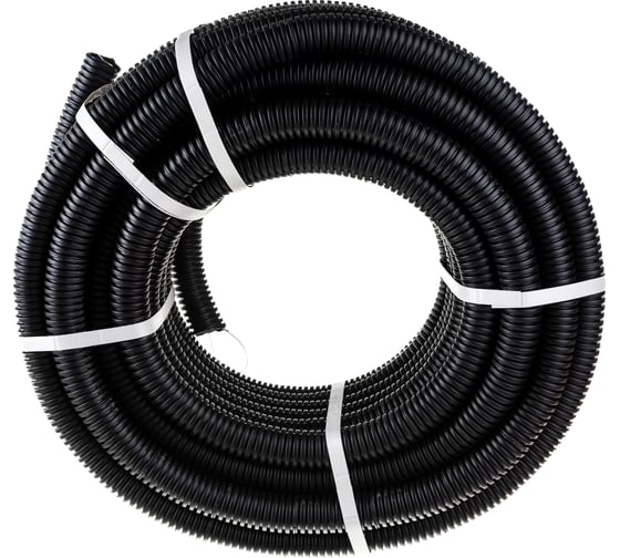 Гофрированная труба REXANT ПНД с зондом, d32 мм, 25 м 28-0032-3