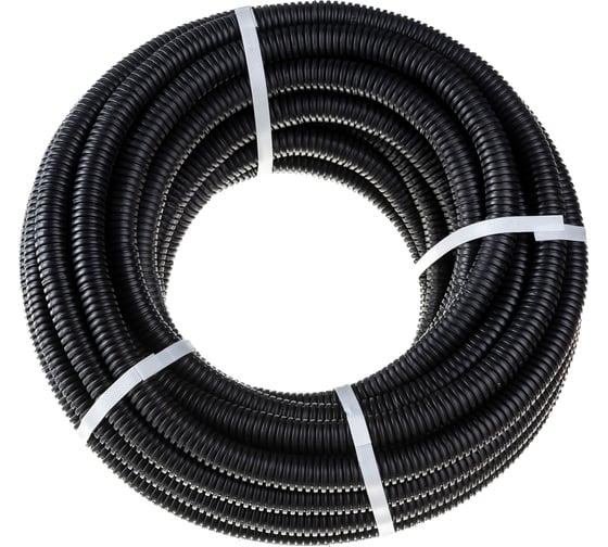 Гофрированная труба REXANT ПНД с зондом, d25 мм, 25 м 28-0025-25