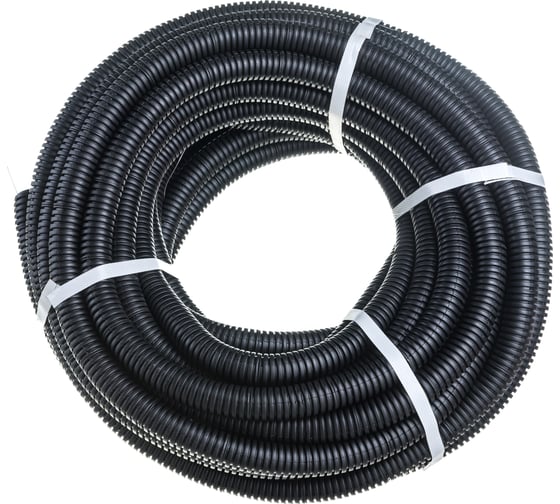 Гофрированная труба REXANT ПНД с зондом, d25 мм, 25 м 28-0025-25