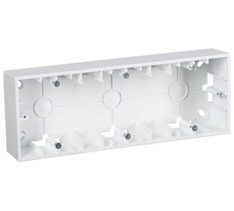 Коробка для наружного монтажаSimon  на 3 поста, белый 5 1590753-030