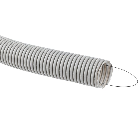 Гофрированная труба EKF, ПВХ Plast с зондом d40 мм tg-z-40