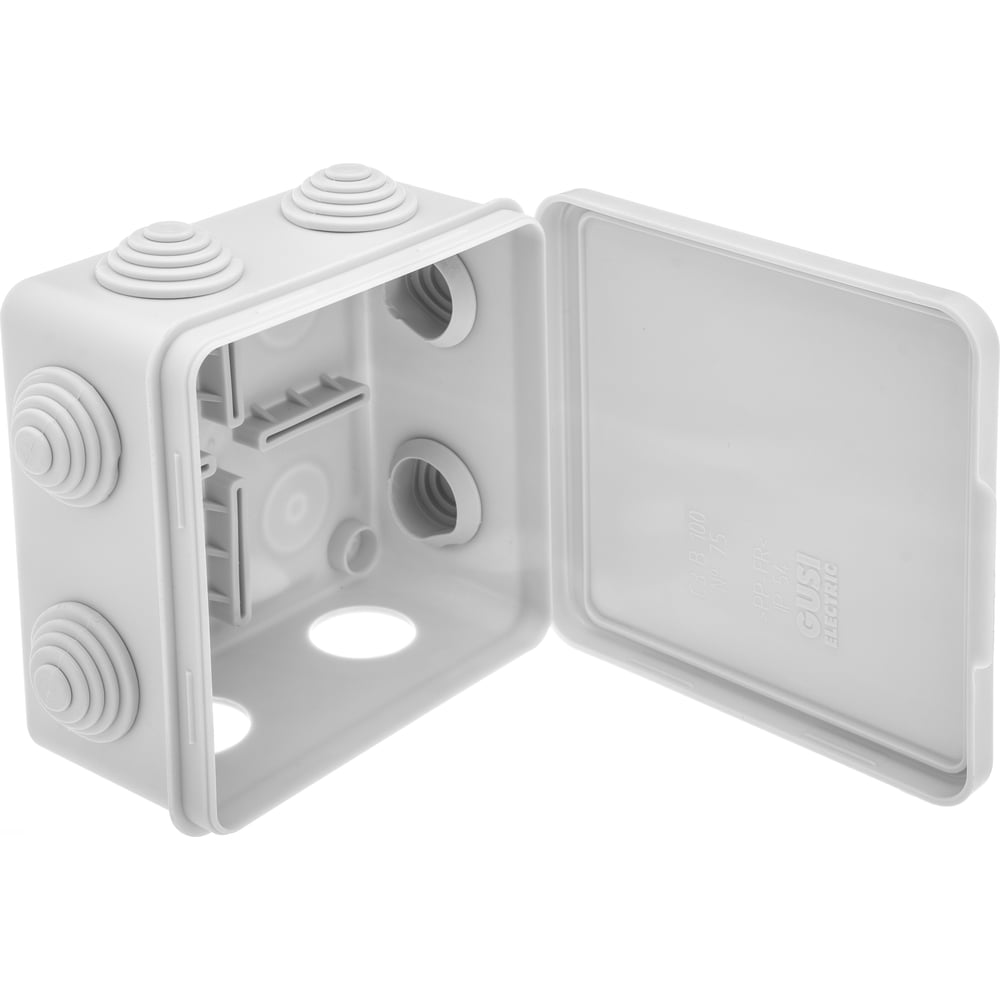 Распределительная коробка GUSI ELECTRIC 100х100х55 8 муфтами д26, IP54 ...