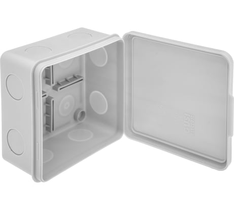 Распределительная коробка GUSI ELECTRIC 100х100х55 без отверстий 3 муфты, IP54, ОП, Негорючая С3В100 Нг Евро