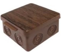 Коробка распаячная пылевлагозащитная без эластичных мембранных вводов U-plast УПр 80*80/50.2.3. дуб, 100 шт 030-035Д