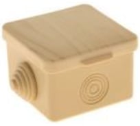 Коробка распаячная U-plast пылевлагозащитная, с эластичным мембранным вводом УПр 65*65/45.2.3. сосна, 150 шт 030-036С