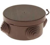 Коробка распаячная U-plast пылевлагозащитная, с эластичным мембранным вводом УПр 85/40.1.3. дуб, 120 шт 040-039Д