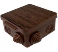 Коробка распаячная U-plast пылевлагозащитная, с эластичным мембранным вводом УПрк 100*100/50.2.3. сосна, 60 шт 030-014С