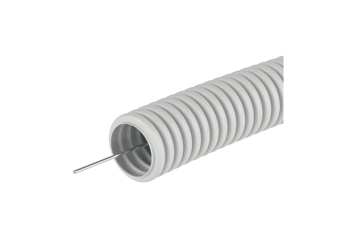 Труба гофрированная U-plast 40 мм, легкая, с зондом, ПВХ, 50м 500-040 ...