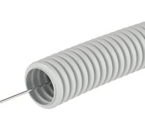 Труба гофрированная U-plast 40 мм, легкая,  с зондом, ПВХ, 50м 500-040