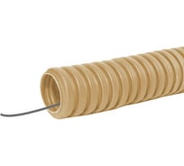 Труба гофрированная U-plast 63 мм, легкая,  с зондом, ПВХ, 15м, сосна 500-063С