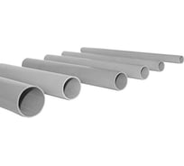 Гладкая жесткая труба EKF ПВХ, d20, серая, 52 шт 3 м EKF-Plast trg-20-3m