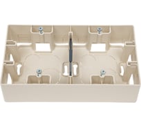 Коробка Legrand для накладного монтажа 2 поста Etika слоновая кость 672540